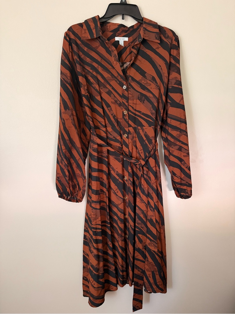 Rust and Black Nine West Dress- Large